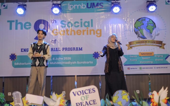 LPMB UMS Gelar Social Gathering ETP, Mahasiswa Unjuk Bakat Sambil Suarakan Perdamaian Dunia