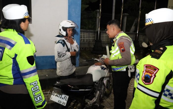 Operasi Zebra Candi 2025 di Sukoharjo Digelar Malam Hari, 24 Pelanggar Ditindak