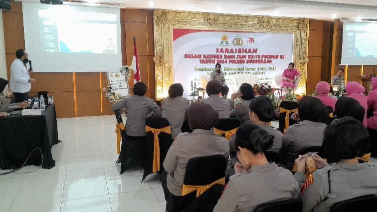 Hari Jadi ke-79, Polwan Polres Sukoharjo Gelar Sarasehan Kesehatan