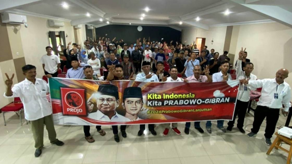 Relawan Projo Sukoharjo Deklarasi Dukung Prabowo-Gibran, Optimis Raup Suara Gen Z