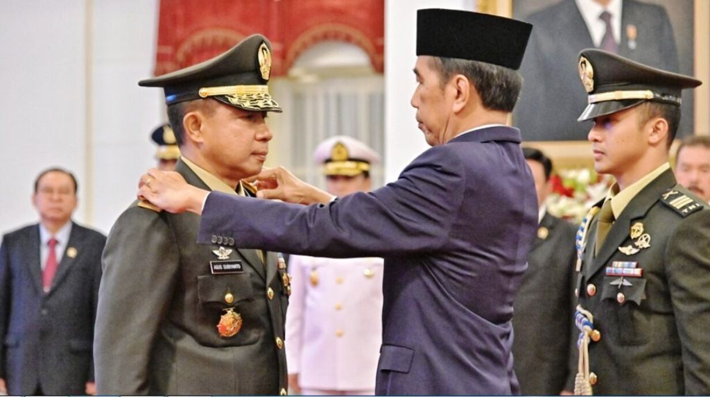 Resmi, Jenderal Agus Subiyanto Dilantik Presiden Joko Widodo jadi Panglima TNI